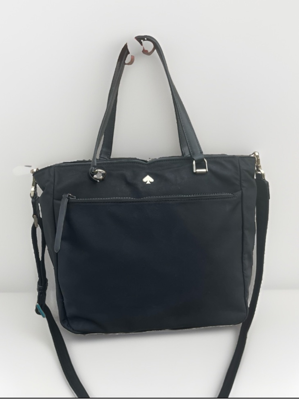 Kate Spade Jae Medium Nylon Satchel Crossbody Bag Black - Picture 2 of 15